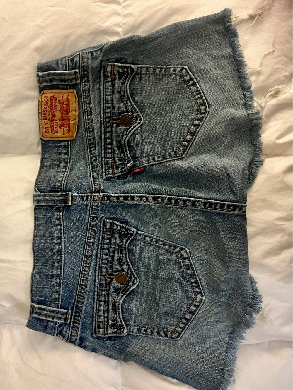 Levi's Denim Cutoff Shorts with Back Pockets